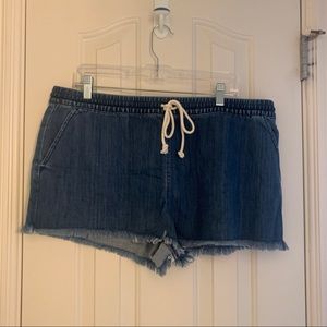 NWT Aerie Drawstring Denim Shorts
